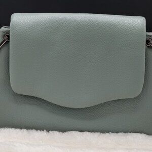 A New Day Women's Small Green Crossbody Bag Purse Vegan Magnetic Closure